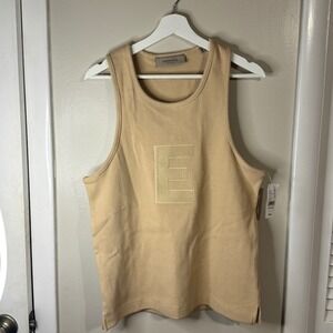 Essentials Fear of God Womens‎ Letter E Waffle Tank Top SZ M